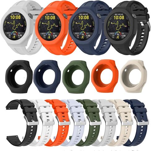 MSLRDBN Silicone Strap For GT5 Pro 46mm Smart Watch Band Protective Case Shell in Saudi Arabia