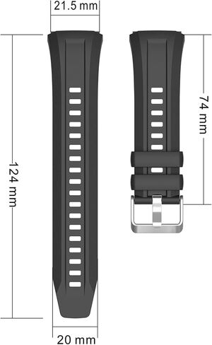 MSLRDBN Silicone Strap For GT5 Pro 46mm Smart Watch Band Protective Case Shell in Saudi Arabia