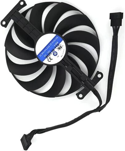 3pcs/ الكثير من الرسومات ، استبدال مروحة تبريد بطاقة الرسومات لـ ASUS ROG Strix RTX 3060TI 3070 3070TI 3080 3080TI 3090 Gaming RX 6700XT 6800 95MM CF1010U12S 12V 0.45A 7 PIN Card Card Card Fan GPU (Fan-4) in Kuwait