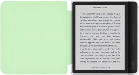 علبة لـ 7 بوصات من Kobo Libra Color 2024 تم إصدارها ، غطاء خلفي متاح للغاية واضحة مرنة TPU مع نوم/استيقاظ تلقائيًا لألوان Kobo Libra ، أخضر فاتح in Saudi Arabia