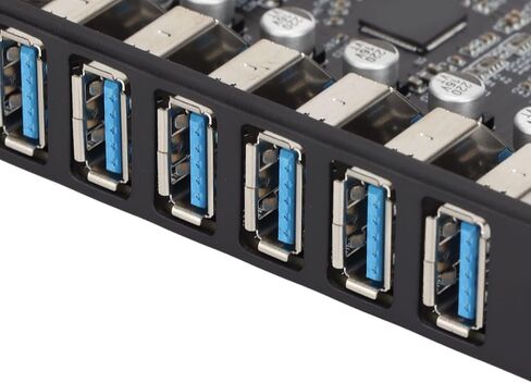 Yoidesu 7 Port PCIE Expansion Card, PCIE to USB 3.2 GEN1 Expansion with 5Gbps High Speed Transmission Stable Power, 7 Ports USB 3.2 GEN1, Suitable for Win and Linux in Saudi Arabia