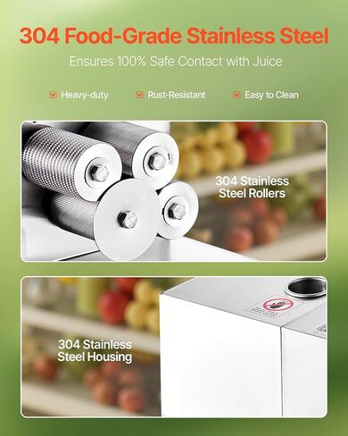 Vevor Commercial Sugar Cane Juicer ، 800 و WALLEST MACHER ELECTRY HACRANE JUICER مع إخراج 661 رطل/ساعة ، 4 بكرات من الفولاذ المقاوم للصدأ ، قصب السكر. in Saudi Arabia