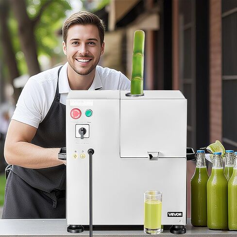 Vevor Commercial Sugar Cane Juicer ، 800 و WALLEST MACHER ELECTRY HACRANE JUICER مع إخراج 661 رطل/ساعة ، 4 بكرات من الفولاذ المقاوم للصدأ ، قصب السكر. in Saudi Arabia