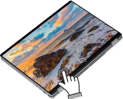 HP OmniBook X X360 2 in 1 Copilot+ Laptop, 16" 2K Touchscreen, AMD Ryzen AI 7 350, 24GB LPDDR5x RAM 1TB SSD, Backlit KB, Up to 21 Hrs Batterylife, Win11 PRO +BWE Accessories, Successor to Envy x360 in Saudi Arabia