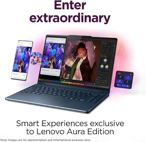 Lenovo Yoga 9i 2-in-1 Copilot+ Laptop ، Intel Ultra 7-258V ، 32 GB LPDDR5X RAM ، 1 TB PCIe SSD ، 14 "3K (2880x1800) OLED Touchscreen Display ، Intel Arc Display ، Backlit Keyboard ، W11 Pro ، Cosmic Blue in Saudi Arabia