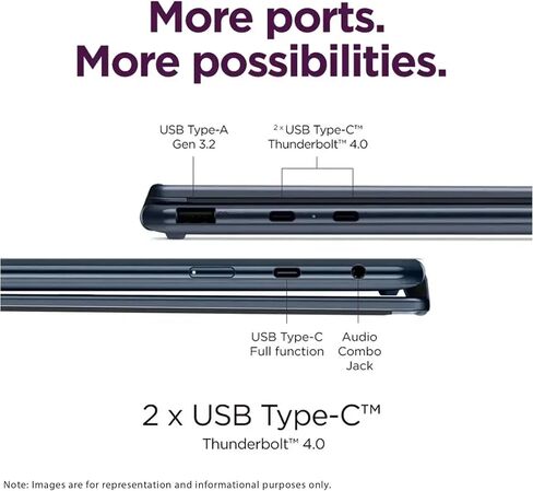 Lenovo Yoga 9i 2-in-1 Copilot+ Laptop ، Intel Ultra 7-258V ، 32 GB LPDDR5X RAM ، 1 TB PCIe SSD ، 14 "3K (2880x1800) OLED Touchscreen Display ، Intel Arc Display ، Backlit Keyboard ، W11 Pro ، Cosmic Blue in Saudi Arabia