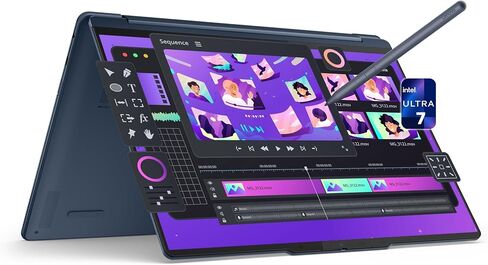 Lenovo Yoga 9i 2-in-1 Copilot+ Laptop ، Intel Ultra 7-258V ، 32 GB LPDDR5X RAM ، 1 TB PCIe SSD ، 14 "3K (2880x1800) OLED Touchscreen Display ، Intel Arc Display ، Backlit Keyboard ، W11 Pro ، Cosmic Blue in Saudi Arabia