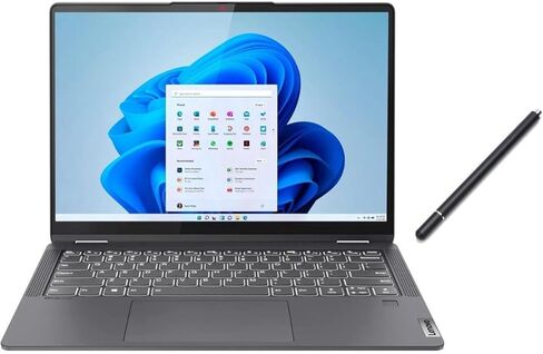 Lenovo Flex 5i 14" Touchscreen 2-in-1 Laptop | Intel Core i5-1235U Processor | 8GB RAM | 1024GB SSD | Intel Iris Xe Graphics | Backlit | Fingerprint | Windows 11 S | Bundle with Stylus Pen in Saudi Arabia