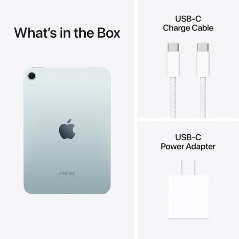 Apple 2024 iPad Mini A17 Pro ، 8.3 بوصة ، 128 جيجابايت ، Wi-Fi-Blue (متجدد) in Saudi Arabia