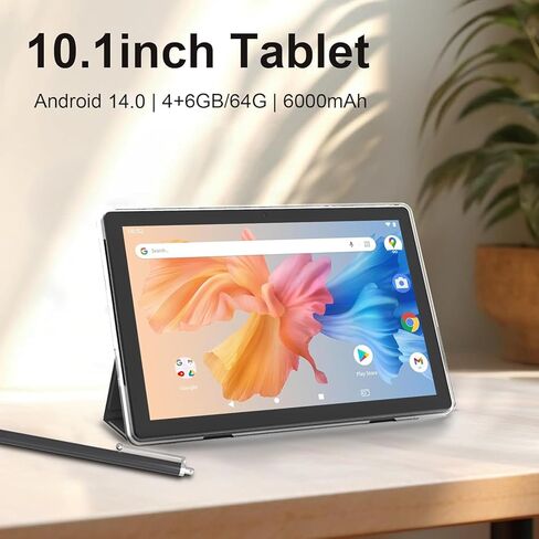 10.1Inch MTK8768 Octa-core 2.3GHZ Tablet RAM 10GB(4+6Expand)+64GB ROM IPS800*1280 Screen,6000mAh Battery, Black (Tablet with Case/Keyboard/Cable/Mouse/Stylus) in Saudi Arabia