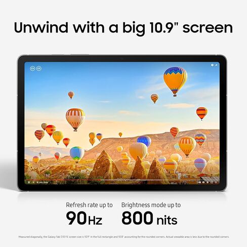 Samsung Galaxy Tab S10 Fe 5G AI مع S-Pen ، 128GB + 8GB ، SM-X526 13.1 "13 ميجابكسل كاميرا 10،090 مللي أمبير ، المصنع غير مقفل (رمادي) in Saudi Arabia