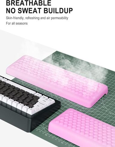 Hsurbtra L-Shaped Desk Elbow Pad, 2-Piece Soft Memory Foam Elbow Support Padding with Non-Slip Rubber Base, Ergonomic Desk Edge Cushion Wrist Rest for Office, Home, Work, Gaming, Purple in Saudi Arabia