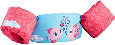 سترة نجاة فاخرة للأطفال من Stearns Original Puddle Jumper، سترة نجاة مريحة للأطفال بوزن 30-50 رطل، سترة نجاة من النوع الثالث معتمدة من USCG لحمام السباحة والشاطئ والقوارب والمزيد in Kuwait