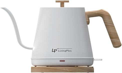 Modern Electric Gooseneck inner Stainless Steel Kettle, 1200W Quick Heating, One touch, Auto Shut off with Elegant Wood Grain design 800ML (Black) in Kuwait