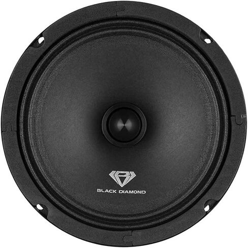 Black Diamond Dia-CM6.4B 6.5" Mid-Range Loudspeaker with Bullet - 6.5-Inch Midrange, 120 Watts Max, 60 Watts RMS, 4-Ohm, 1" Voice Coil - Replacement Mids for Car or Truck Stereo Sound System (Pair) in Saudi Arabia