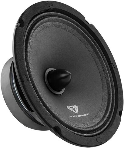 Black Diamond Dia-CM6.4B 6.5" Mid-Range Loudspeaker with Bullet - 6.5-Inch Midrange, 120 Watts Max, 60 Watts RMS, 4-Ohm, 1" Voice Coil - Replacement Mids for Car or Truck Stereo Sound System (Pair) in Saudi Arabia