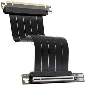 Neuonn PCi-E 4.0 Riser Cable ، PCIe 4.0 X16 High Speed ​​Speed ​​GPU Riser Cable مع منفذ PCI Express لبطاقة امتداد GPU ، طول 25 سم (أسود) in Kuwait
