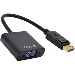 DP إلى VGA Cable DisplayPort VGA إلى محول كبلات DisplayPort ، منفذ عرض في اتجاه واحد إلى كابل محول VGA ، محول USB إلى VGA ، VGA إلى محول HDMI ، يعمل مع التلفزيون ، الكمبيوتر المحمول ، الكمبيوتر المحمول ، سطح المكتب in Kuwait