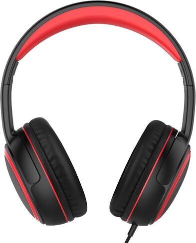 JOMILIN A10 Kids Headphones With Microphone, Lightweight Folding Stereo Bass With 1.5M No-Tangle Cord, Portable Wired for Smartphone Tablet Computer MP3/4 (Black) in Kuwait