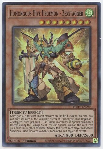 يو جي- أوه! Humongous Hive Hegemon - Zexstagger (Phhy -En099) Super Rare - Near Mint 1st Edition in Saudi Arabia