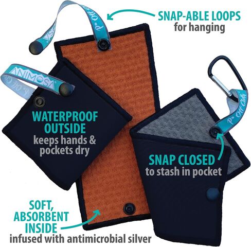 ANIMOSA P Off Cloths: for women who pee outdoors | reusable washable absorbent wipes | compact light-weight alternative to toilet paper | discreet female urination solution for camping, hiking, travel in Saudi Arabia