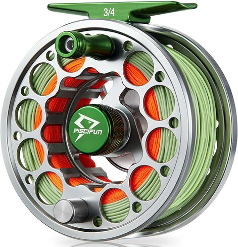 Piscifun Sword Fly Fishing Reel with CNC Machined Aluminum Alloy Housing, 3/4, 5/6, 7/8, 9/10 Weights (Black, Gunmetal, Pink, Space Gray) in Saudi Arabia