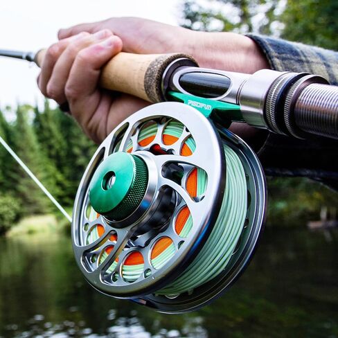Piscifun Sword Fly Fishing Reel with CNC Machined Aluminum Alloy Housing, 3/4, 5/6, 7/8, 9/10 Weights (Black, Gunmetal, Pink, Space Gray) in Saudi Arabia