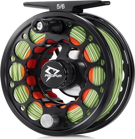 Piscifun Sword Fly Fishing Reel with CNC Machined Aluminum Alloy Housing, 3/4, 5/6, 7/8, 9/10 Weights (Black, Gunmetal, Pink, Space Gray) in Saudi Arabia