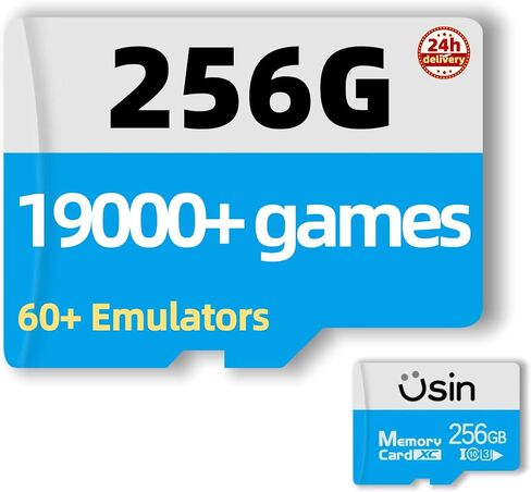 بطاقة لعبة USIN للحصول على وحدة تحكم محمولة anbernic ، 256 جيجابايت/512 جيجابايت/1TB ، ما يصل إلى 39000 لعبة رجع in Saudi Arabia