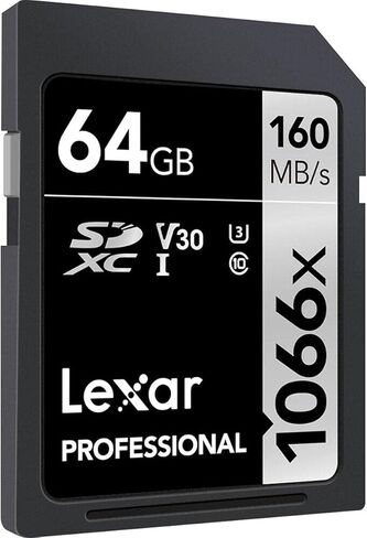 Lexar Silver Series Professional 1066x 64GB SDXC UHS-I Memory Card, 160MB/s Read, 70MB/s Write, 2-Pack in Saudi Arabia