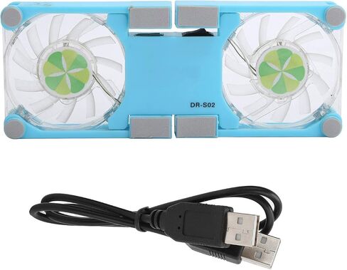AQXREIGHT COMPLOT PADED PAD USB منتجات كمبيوتر قابلة للطي ببرودة محمولة مع حامل مضاد للمكتب (Blue) in Kuwait