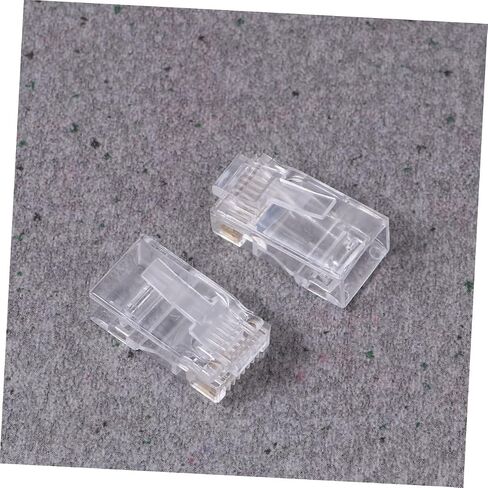 NUOBESTY 1000pcs 8 Pin COB Connectors for Cat5e Network Cables Modular Plug Terminals Sturdy Metal Design for Networking in Saudi Arabia