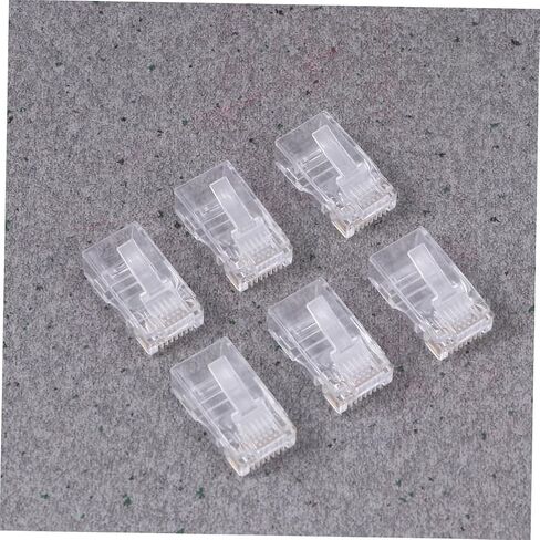 NUOBESTY 1000pcs 8 Pin COB Connectors for Cat5e Network Cables Modular Plug Terminals Sturdy Metal Design for Networking in Saudi Arabia
