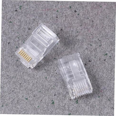 NUOBESTY 1000pcs 8 Pin COB Connectors for Cat5e Network Cables Modular Plug Terminals Sturdy Metal Design for Networking in Saudi Arabia