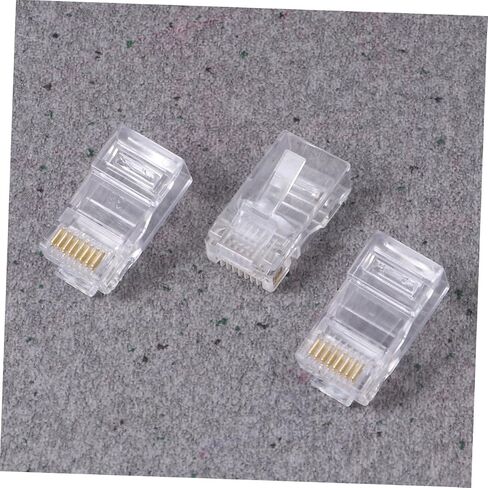 NUOBESTY 1000pcs 8 Pin COB Connectors for Cat5e Network Cables Modular Plug Terminals Sturdy Metal Design for Networking in Saudi Arabia