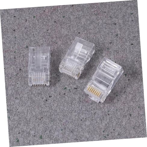 NUOBESTY 1000pcs 8 Pin COB Connectors for Cat5e Network Cables Modular Plug Terminals Sturdy Metal Design for Networking in Saudi Arabia