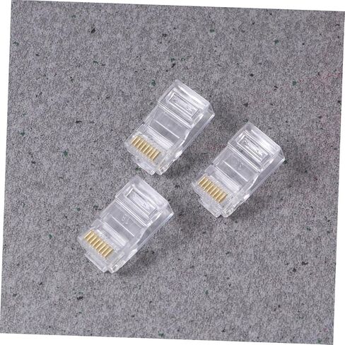 NUOBESTY 1000pcs 8 Pin COB Connectors for Cat5e Network Cables Modular Plug Terminals Sturdy Metal Design for Networking in Saudi Arabia