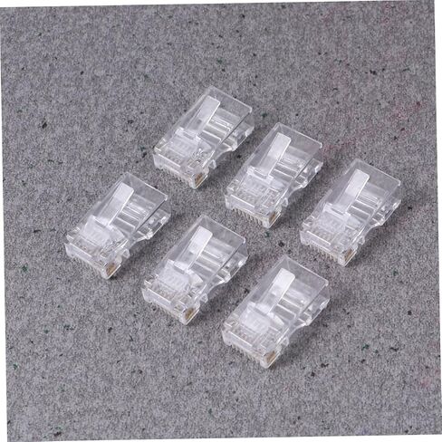 NUOBESTY 1000pcs 8 Pin COB Connectors for Cat5e Network Cables Modular Plug Terminals Sturdy Metal Design for Networking in Saudi Arabia