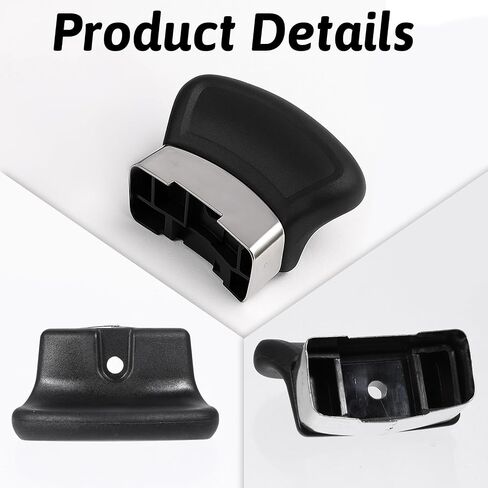 2 Pcs Replacement Handles for Pots and Pans Pressure Pan Cooker Parts, Black Pot Short Side Handles with Screw, Stainless Steel Anti-scald Pot Handle for Pressure Pan, Type Cooker Steamer in Saudi Arabia
