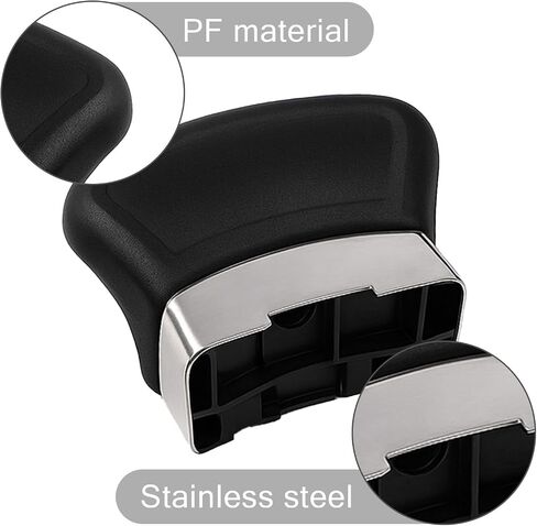 2 Pcs Replacement Handles for Pots and Pans Pressure Pan Cooker Parts, Black Pot Short Side Handles with Screw, Stainless Steel Anti-scald Pot Handle for Pressure Pan, Type Cooker Steamer in Saudi Arabia