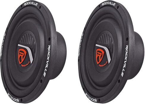 Rockville (2) W10T4-S2 10" Shallow Mount 2400 Watts 2-Ohm Car Audio Subwoofers in Saudi Arabia