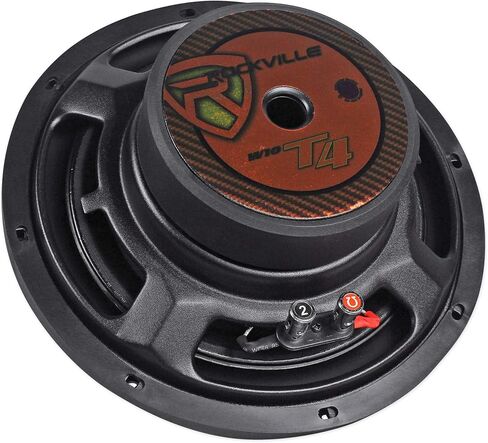 Rockville (2) W10T4-S2 10" Shallow Mount 2400 Watts 2-Ohm Car Audio Subwoofers in Saudi Arabia