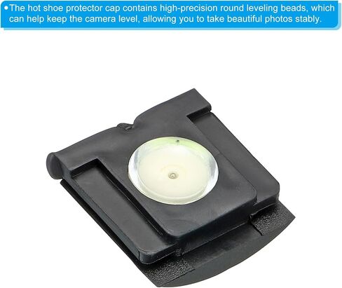 Camera Level Hot Shoe Cover, 8 Pack Hot Shoe Bubble Level Cap Hot Shoe Protector Suitable for Nikon for Fujifilm for Pentax DSLR/SLR Camera, Black in Saudi Arabia