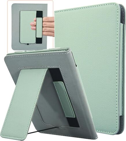 حافظة واقٍ لجهاز Kindle Paperwhite مقاس 7 بوصات الجيل الثاني عشر 2024 / إصدار Kindle Colorsoft Signature Edition، جلد PU الفاخر، غطاء خفيف الوزن مقاوم للماء مع وظيفة الاستيقاظ التلقائي للنوم، وردي in Saudi Arabia