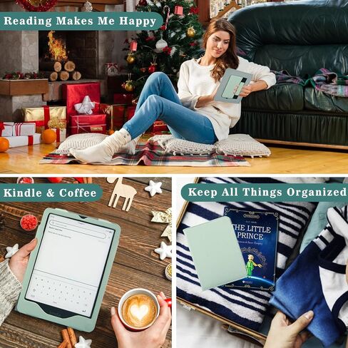 حافظة واقٍ لجهاز Kindle Paperwhite مقاس 7 بوصات الجيل الثاني عشر 2024 / إصدار Kindle Colorsoft Signature Edition، جلد PU الفاخر، غطاء خفيف الوزن مقاوم للماء مع وظيفة الاستيقاظ التلقائي للنوم، وردي in Saudi Arabia