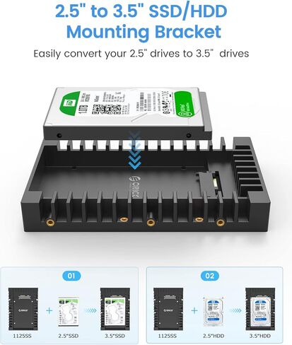 Orico DIY 2.5 محرك الأقراص الثابتة الخارجي 1T - SSD محمول يصل إلى 500 ميجابايت/ثانية - محرك أقراص صلبة خارجي متوافق مع نظام التشغيل Windows/سطح المكتب/الكمبيوتر المحمول/الكمبيوتر اللوحي in Saudi Arabia