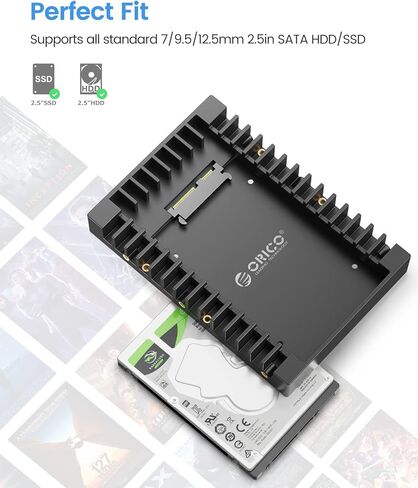 Orico DIY 2.5 محرك الأقراص الثابتة الخارجي 1T - SSD محمول يصل إلى 500 ميجابايت/ثانية - محرك أقراص صلبة خارجي متوافق مع نظام التشغيل Windows/سطح المكتب/الكمبيوتر المحمول/الكمبيوتر اللوحي in Saudi Arabia