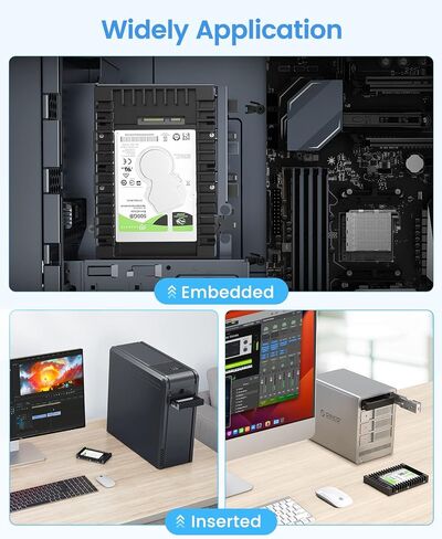 Orico DIY 2.5 محرك الأقراص الثابتة الخارجي 1T - SSD محمول يصل إلى 500 ميجابايت/ثانية - محرك أقراص صلبة خارجي متوافق مع نظام التشغيل Windows/سطح المكتب/الكمبيوتر المحمول/الكمبيوتر اللوحي in Saudi Arabia