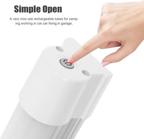 POPETPOP Rechargeable Light Led Tube: Magnetic Camping Light, Portable USB Rechargeable Lamp for Camping Lighting, Outdoor Night Fishing, Hiking, Biking in Saudi Arabia