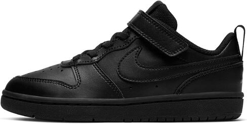 Nike Boy's Court Borough Low 2 (Little Kid) Black/Black/Black 12.5 Little Kid M in Kuwait